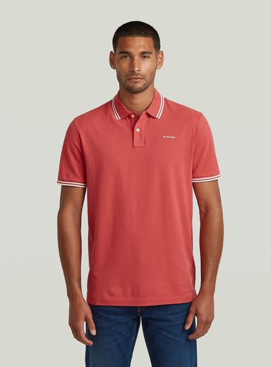 Chest Logo Striped Polo